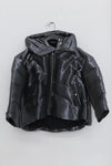 CHENPENG streamer short down jacket CP23AWJ057-A silver gray